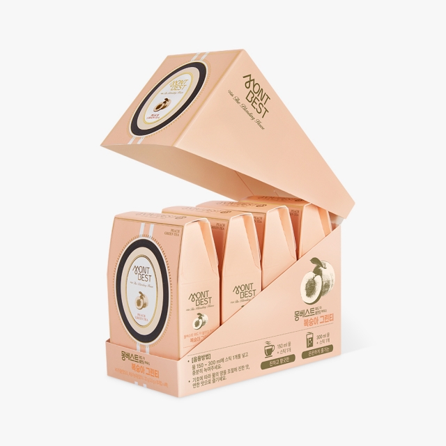 [몽베스트] 블랜딩 티 복숭아 그린티 (40스틱)