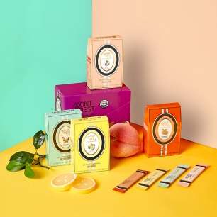 [몽베스트] 블랜딩 티 홍차&녹차 4종 40스틱 + 위드어스 500mL 40병