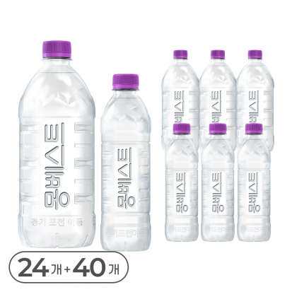 [몽베스트] 위드어스 생수묶음 (1L 24병+500mL 40병)
