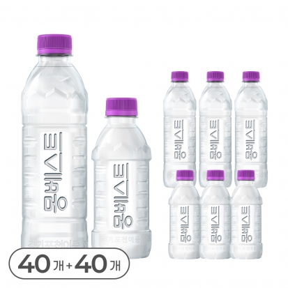 [몽베스트] 위드어스 생수묶음 (500mL 40병+330mL 40병)