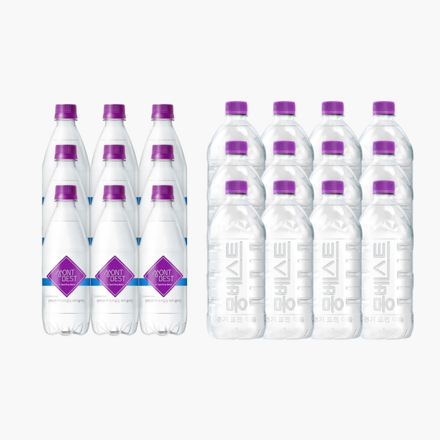 [몽베스트] 생수1Lx36병+탄산수 500mLx20병(옵션)