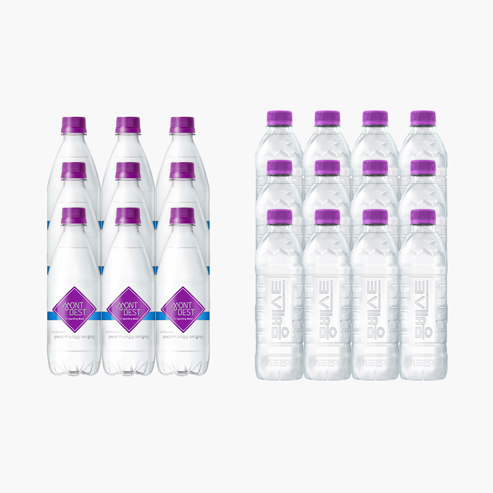 [몽베스트] 생수500mLx60병+탄산수 500mLx20병(옵션)