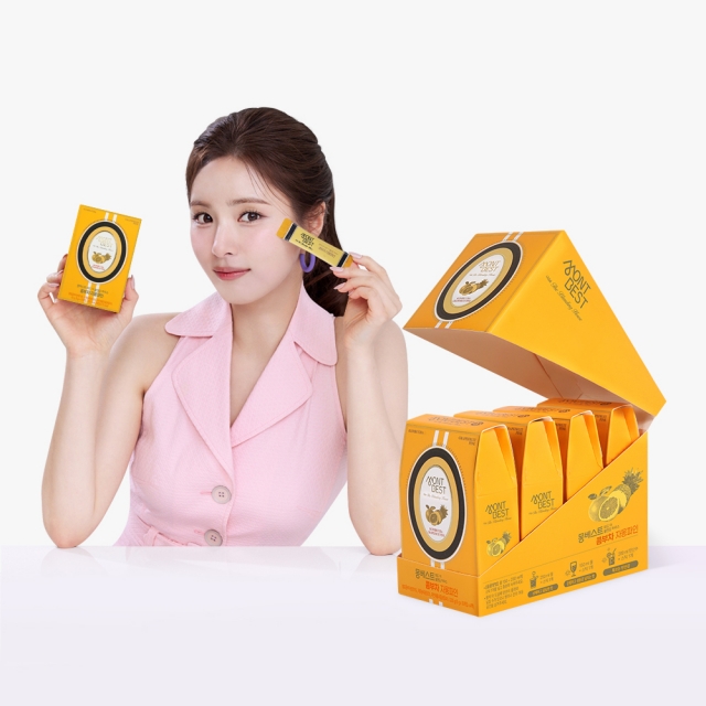 [몽베스트] 블랜딩 콤부차 자몽파인애플 (40스틱)