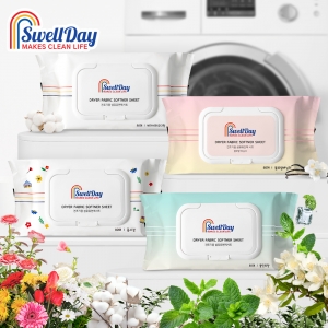 [스웰데이] 건조기 드라이 섬유 유연제 탈취 시트 80매