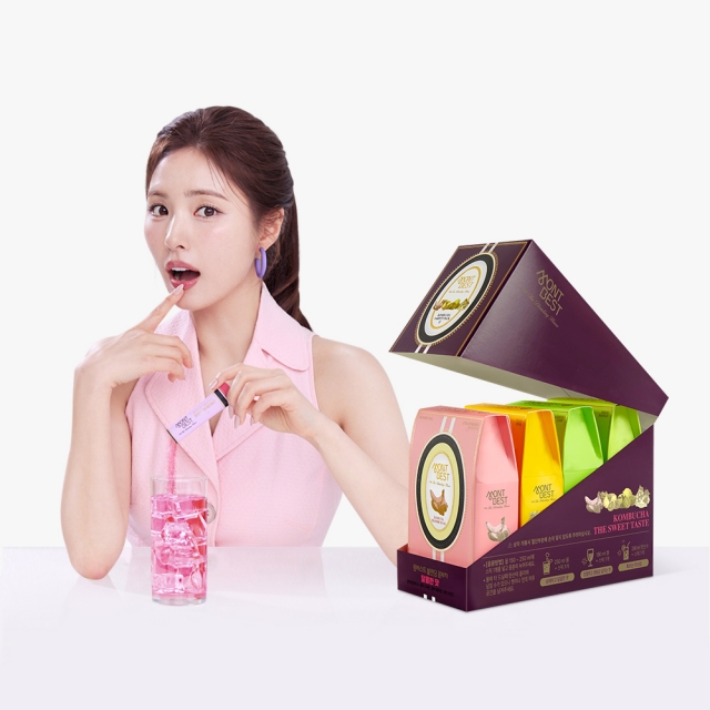 [몽베스트] 블랜딩 콤부차 달콤 4종 40스틱