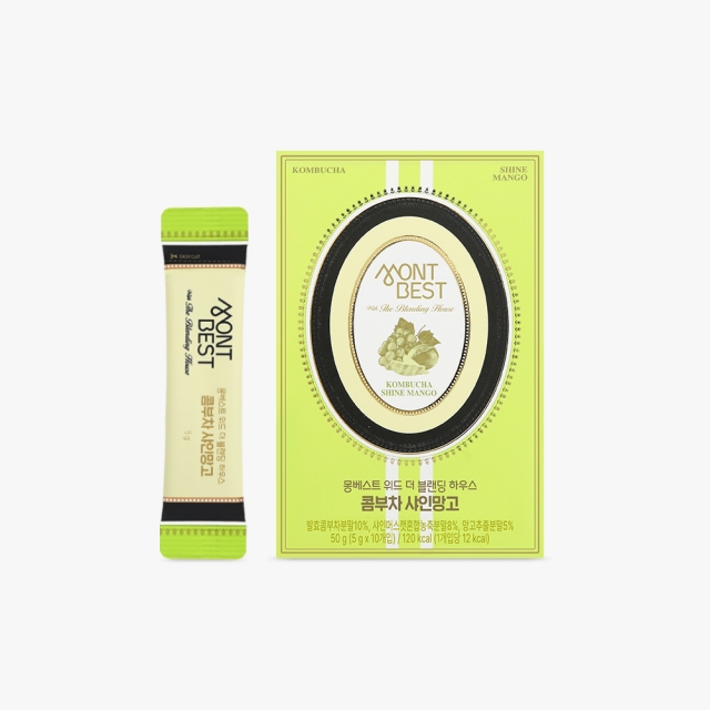 [몽베스트] 블랜딩 콤부차 샤인머스캣망고 (40스틱)