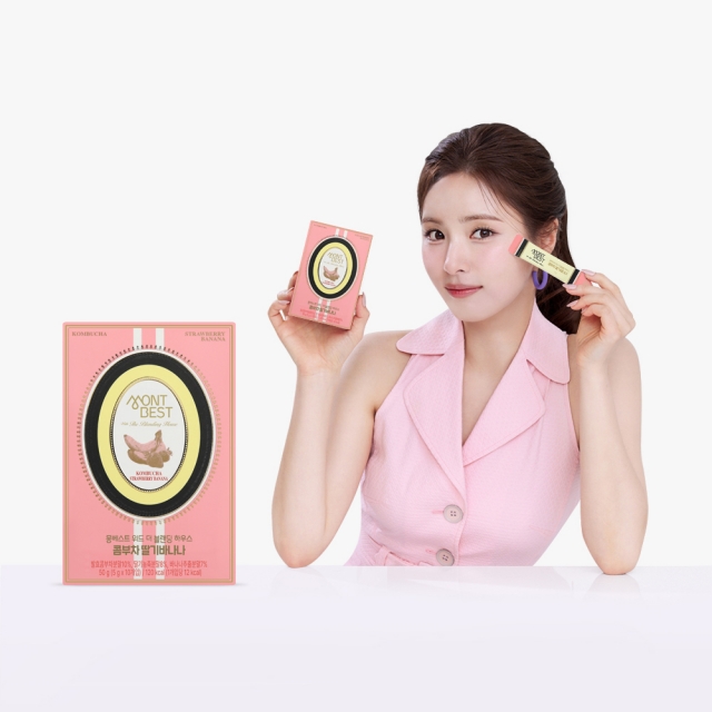 [몽베스트] 블랜딩 콤부차 딸기바나나 (10스틱)