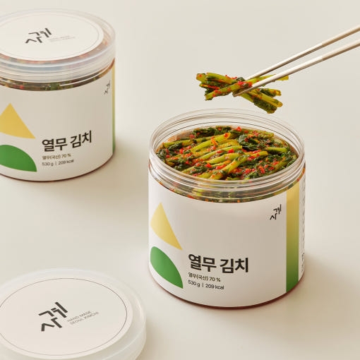 [사계김치] 사계 열무김치 가정식 시원하고 매콤한 서울식 열무김치 530g