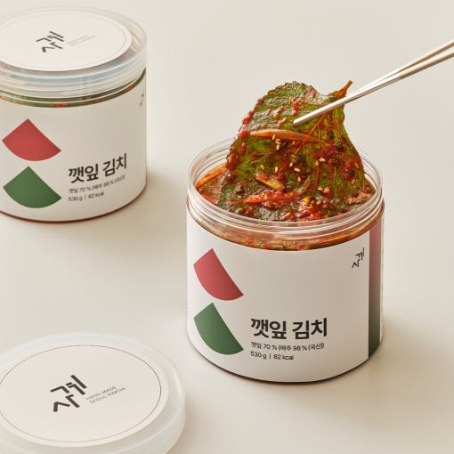 [사계김치] 사계 갯잎 김치 가정식 감칠맛 가득 밥도둑 서울식 국내산 갯잎 김치 530g