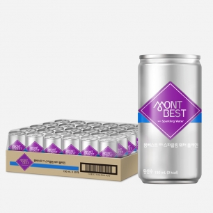 [몽베스트] 위드 스파클링 워터 플레인 190mL 300개 캔탄산수