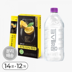 [몽베스트] 위드어스 생수 1L 12병+ 유기농 100% 레몬즙 20gx14스틱