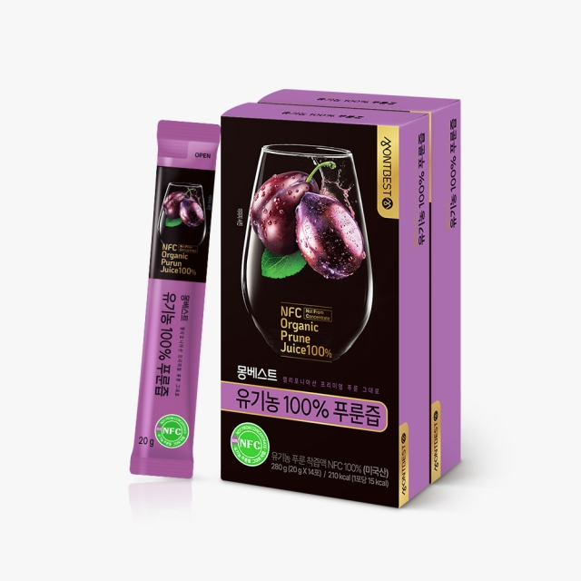 [몽베스트] 유기농 100% 푸룬즙 20gx28스틱 (2팩)
