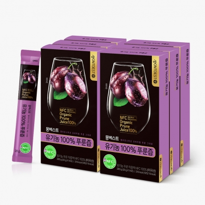 [몽베스트] 유기농 100% 푸룬즙 20gx84스틱 (3+3팩)