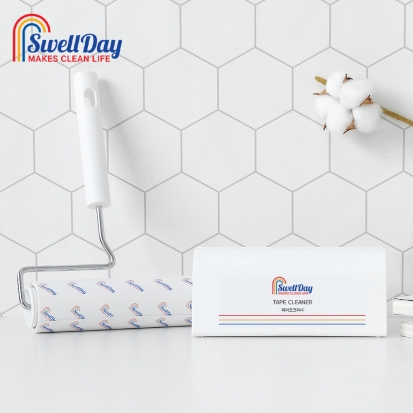 스웰데이 사선컷팅 테이프크리너 3종 (핸들+거치대+리필)