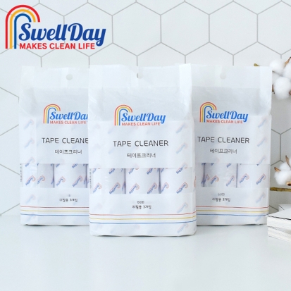 스웰데이 사선컷팅 테이프크리너 리필 60회 9P