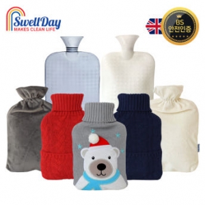 스웰데이 보온 물주머니 대용량 온수 온열 핫팩 찜질팩 주머니 2L 커버 세트