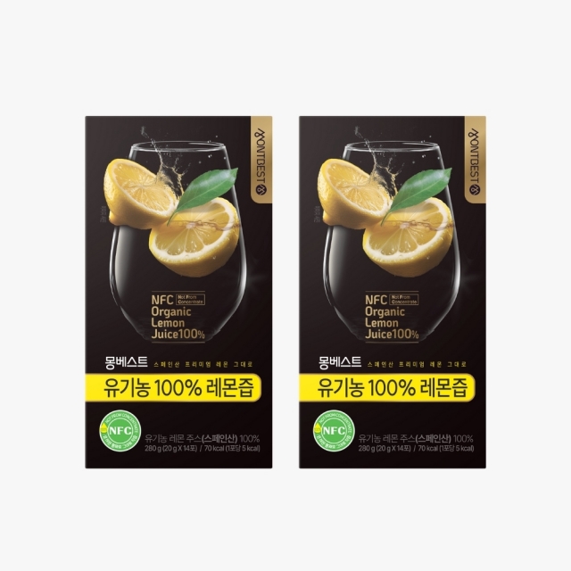 [몽베스트] 올레샷 유기농 100% 올리브 오일 2팩(28스틱) + 레몬즙 2팩(28스틱)
