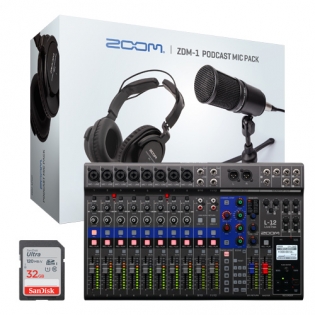 ZOOM LiveTrak L-12 + ZDM-1 PMP + SD 32G 레코딩 패키지
