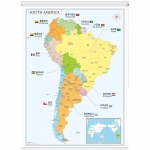 남아메리카지도 (국가별행정구역경계) 롤스크린
