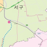 광주시 행정구역지도 (도로경계) 4종시리즈 롤스크린