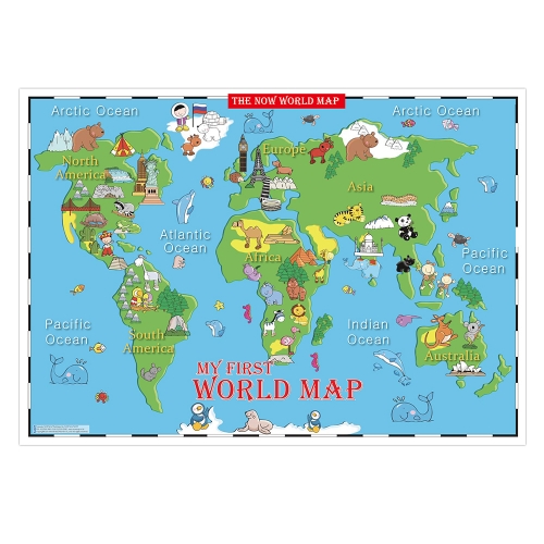 어린이 세계지도 (First World Map ) 코팅 70x50cm