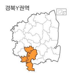 랜드맵 경상북도 부동산 전자지적도 Y권역(1.고령군 2.칠곡군 3.경남 창녕 4.대구시)