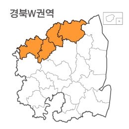 랜드맵 경상북도 부동산 전자지적도 W권역(1.영주시 2.봉화군 3.예천군 4.문경시)