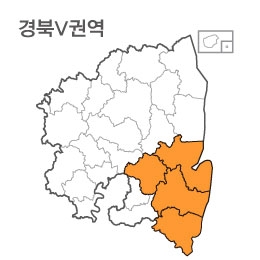 랜드맵 경상북도 부동산 전자지적도 V권역(1.포항시 2.경주시 3.영천시 4.울산시)