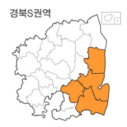 랜드맵 경상북도 부동산 전자지적도 S권역(1.경주시 2.포항시 3.영덕군 4.영천시)