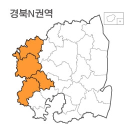 랜드맵 경상북도 부동산 전자지적도 N권역(1.문경시 2.김천시 3.상주시 4.구미시)