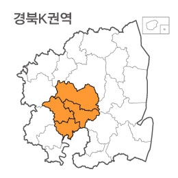 랜드맵 경상북도 부동산 전자지적도 K권역(1.구미시 2.의성군 3.칠곡군 4.군위군)