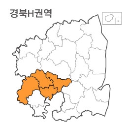 랜드맵 경상북도 부동산 전자지적도 H권역(1.김천시 2.구미시 3.칠곡군 4.군위군)