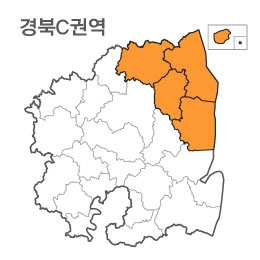 랜드맵 경상북도 부동산 전자지적도 C권역(1.봉화군 2.울진군 3.영양군 4.영덕군 5.울릉군)