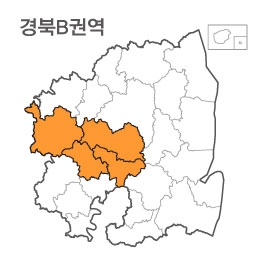 랜드맵 경상북도 부동산 전자지적도 B권역(1.상주시 2.구미시 3.의성군 4.군의군)