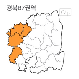 랜드맵 경상북도 부동산 전자지적도 B7권역(1.문경시 2.김천시 3.상주시 4.예천군)