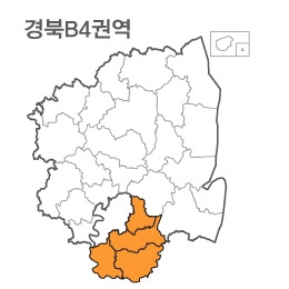 랜드맵 경상북도 부동산 전자지적도 B4권역(1.경산시 2.청도군 3.경남 밀양 4.경남 창녕)