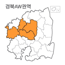 랜드맵 경상북도 부동산 전자지적도 AW권역(1.안동시 2.예천군 3.상주시 4.의성군)