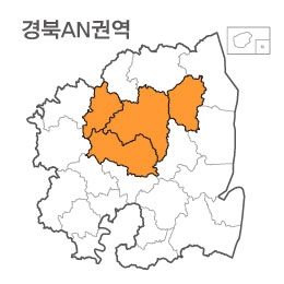 랜드맵 경상북도 부동산 전자지적도 AN권역(1.의성군 2.안동시 3.예천군 4.영양군)