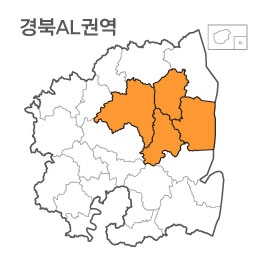 랜드맵 경상북도 부동산 전자지적도 AL권역(1.안동시 2.청송군 3.영양군 4.영덕군)