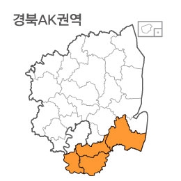 랜드맵 경상북도 부동산 전자지적도 AK권역(1.경주시 2.청도군 3.경남 창녕 4.경남 밀양)