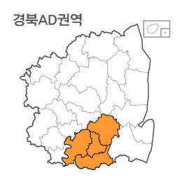 랜드맵 경상북도 부동산 전자지적도 AD권역(1.영천시 2.경산시 3.청도군 4.대구시)