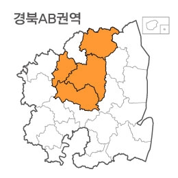 랜드맵 경상북도 부동산 전자지적도 AB권역(1.의성군 2.봉화군 3.안동시 4.예천군)