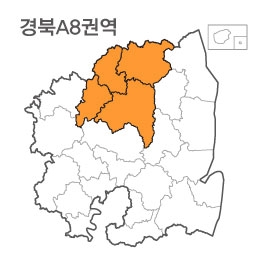 랜드맵 경상북도 부동산 전자지적도 A8권역(1.영주시 2.봉화군 3.안동시 4.예천군)