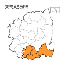 랜드맵 경상북도 부동산 전자지적도 A5권역(1.경주시 2.경산시 3.청도군 4.대구시)