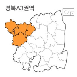 랜드맵 경상북도 부동산 전자지적도 A3크기 권역(1.문경시 2.상주시 3.예천군 4.충북 괴산)