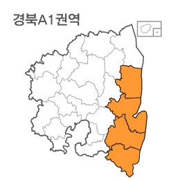 랜드맵 경상북도 부동산 전자지적도 A1권역(1.경주시 2.포항시 3.영덕군 4.울산시)