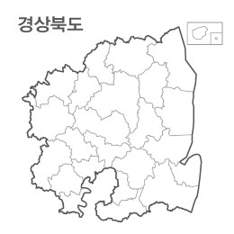 랜드맵 경상북도 부동산 전자지적도 전지역(경상북도 23개 시군 전지역)