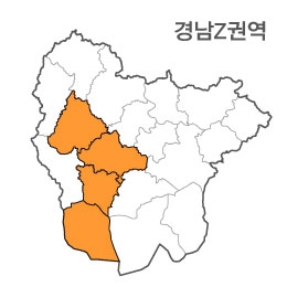 랜드맵 경상남도 부동산 전자지적도 Z권역(1.진주시 2.사천시 3.남해군 4.산청군)