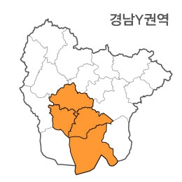 랜드맵 경상남도 부동산 전자지적도 Y권역(1.진주시 2.사천시 3.고성군 4.통영시)