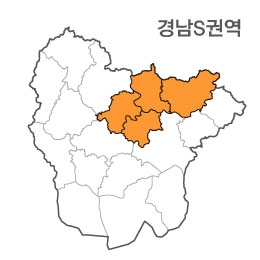 랜드맵 경상남도 부동산 전자지적도 S권역(1.함안군 2.의령군 3.밀양시 4.창녕군)